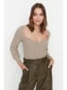 trendyol Sweter w kolorze beżowym