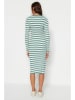 trendyol Sukienka w kolorze miętowo-białym