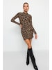trendyol Jurk lichtbruin/zwart