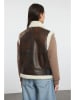 trendyol Kunstlederweste in Dunkelbraun