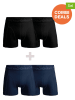Muchachomalo 4-delige set: boxershorts zwart/donkerblauw