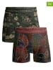 Muchachomalo 2-delige set: boxershorts groen/lichtbruin