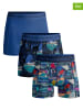 Muchachomalo 3er-Set: Boxershorts in Blau/ Bunt