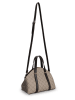 Lucky Bees Henkeltasche in Taupe/ Schwarz - (B)27 x (H)20 x (T)10 cm