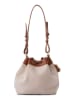Lucky Bees Schultertasche in Beige/ Hellbraun - (B)25 x (H)22 x (T)16 cm