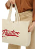 BAGmori Schultertasche in Creme - (B)50 x (H)36 x (T)12 cm