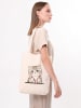 BAGmori Schultertasche in Creme - (B)35 x (H)40 x (T)8 cm