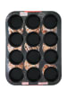 Alpina Muffinbakvorm zwart - (L)26,5 x (B)35 cm
