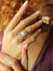 Pierres de Jade Vergulde ring met parels