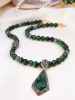 Pierres de Jade Vergulde ketting met sierelementen - (L)50 cm