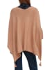 comma Ponczo w kolorze jasnobrązowym