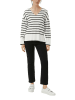 s.Oliver Pullover in Weiß/ Schwarz
