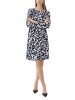 comma Kleid in Schwarz/ Weiß