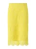 comma Spódnica w kolorze żółtym
