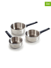 Sauter 3-delige set: steelpannen zilverkleurig