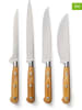 Sauter 4-delige keukenmessenset lichtbruin