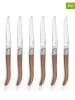 Sauter 6-delige set: steakmessen lichtbruin/silverkleurig - (L)22,2 cm