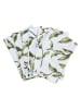 Sauter 6er-Set: Servietten in Weiß/ Grün - (L)40 x (B)40 cm
