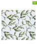 Sauter 4-delige set: placemats wit/groen - (L)40 x (B)35 cm