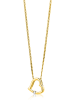 Revoni Gouden ketting met diamanten hanger - (L)45 cm