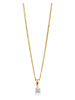 Revoni Gouden ketting met diamanthanger - (L)45 cm