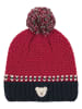Steiff Strickmütze in Rot/ Schwarz