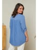 Curvy Lady Bluse in Blau