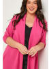 Curvy Lady Kardigan w kolorze różowym
