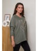 Curvy Lady Pullover in Grün
