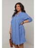Curvy Lady Leinen-Kleid in Blau