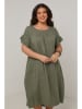 Curvy Lady Leinen-Kleid in Khaki