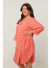 Curvy Lady Kleid in Koralle
