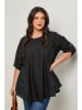 Curvy Lady Bluse in Schwarz