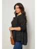 Curvy Lady Bluse in Schwarz
