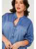 Curvy Lady Tunika in Blau