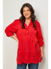 Curvy Lady Tunika w kolorze czerwonym