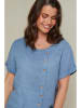 Curvy Lady Leinen-Shirt in Blau