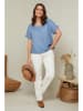 Curvy Lady Leinen-Shirt in Blau