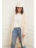 Curvy Lady Cardigan in Creme