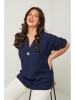 Curvy Lady Bluse in Dunkelblau