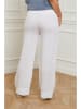 Curvy Lady Leinen-Hose "Valencia" in Weiß