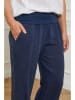 Curvy Lady Leinen-Hose "Valencia" in Dunkelblau
