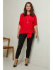 Curvy Lady Bluse in Rot