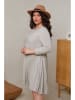 Curvy Lady Kleid in Grau