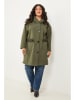 Curvy Lady Übergangsjacke in Khaki