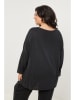 Curvy Lady Longsleeve in Schwarz