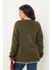 Curvy Lady Pullover in Khaki