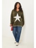 Curvy Lady Sweter w kolorze khaki