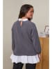 Curvy Lady Pullover in Grau