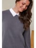 Curvy Lady Pullover in Grau